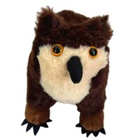 Buxomigrl Owl Plush Doll Owl Stuffed Figure Animal Plushie Toy Gift (Owl Brown)