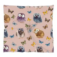 Lakiniss Watercolor Owl Silk Scarf for Women Versatile and Durable - Perfect hair scarf Head Scarf G