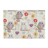 susiyo Bathroom Rug Mat Cute Floral Owl Bath Mat Super Soft Absorbent Plush Shaggy Bath Rugs Non Sli