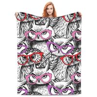 Zeleda Owl Blanket Gifts for Girls Women Boys Owl Lovers Decor for Home Bedroom Living Room Couch So