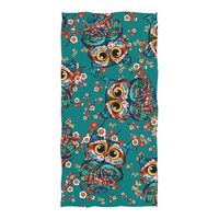 ALAZA Vintage Owls Floral Beach Towel, Absorbent Quick Dry Swimming Yoga Beach Towels, 31x71in Sand 