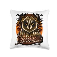 PUEO HAWAIIAN OWL Throw Pillow