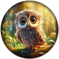 Aeekdook Wooden Jigsaw Puzzles for Kids Ages 3-7, Cute Owl 50 Pieces Kids Puzzle, Kids Birthday Este