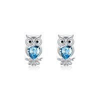 Owl Earrings for Women Sterling Silver Owl Stud Earrings for Women Teen Girls Owl Lovers Graduation 