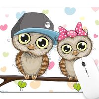 TSSOHU Cute Owls Mouse Pad Non-Slip Rubber Base Gaming MousePads for Computers Laptop Office, Comput