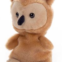 The Petting Zoo Owl Stuffed Animal Plushie, Gifts for Kids, Nuggetz Wildlife Animals, Brown Owl Plus