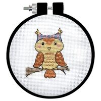 Design Works Crafts Inc. Owl Counted Cross Stitch Kit with Hoop