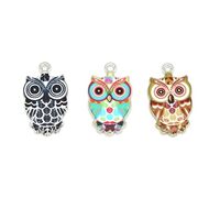 NUOBESTY 12pcs Alloy Pendant Charm Alloy Beads for Jewelry Making Gold Owl Pendants Diy Pendant Char