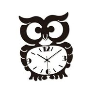 ABOOFAN Owl Clock 1pc Clock for Kids Bedroom Clock for Office Clocks for Living Room Owl Wall Clock 