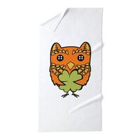 CafePress Irish Owl 30"x60" Absorbent, Soft Beach Towel