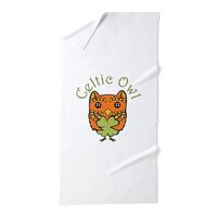 CafePress Celtic Owl 30"x60" Absorbent, Soft Beach Towel
