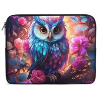 Floral Owl Laptop Sleeve Bag Shockproof Computer Carrying Case Notebook Cover Briefcase 13inch