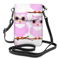 YYHHAOFA Women Small Cell Phone Purse Cute owl Pattern Soft, Durable and Waterproof PU Leather Conve