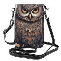 women Small Cell Phone Purse Owl Beliefs picture Soft, durable and waterproof PU leather Convenient 