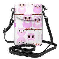 BROLEO Women Leather Cell Phone Purse Cute owl Pattern Soft, Durable and Waterproof PU Leather Conve