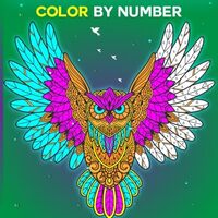 Animal Mandalas Color By Number: An Adult Coloring Book With Lion, Tiger, Elephant, Owl, Bird, Horse