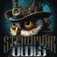 Steampunk Owls Adult Coloring Book