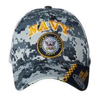 Artisan Owl Officially Licensed Navy A Global Force for Good Emblem Camo Adjustable Baseball Cap