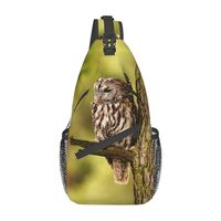 TKDYVAI Cute Owl Crossbody Bag Animal Shoulder Bag Backpack Cute Sling Bag Funny Chest Casual Daypac