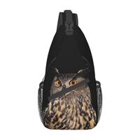 TKDYVAI Cute Owl Crossbody Bag Animal Shoulder Bag Backpack Cute Sling Bag Funny Chest Casual Daypac