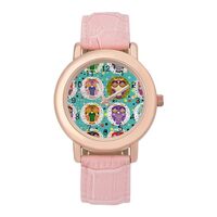 Cute Owls Simple Fashion Watches for Women Casual Cute Wrist Watch Gift Work