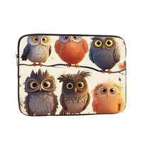 Laptop Case Sleeve 10 inch Shockproof Laptop Case Owls Birds Laptop Sleeve Protective Carrying Case