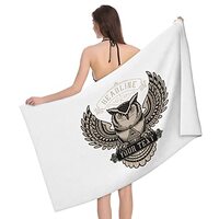 MULIHU Owl Bath Towels 32 X 52 Inches Soft Highly Absorbent Quick Drying Towels for Gym Spa Bathroom
