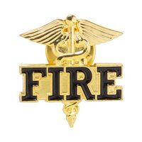 Artisan Owl Fire Caduceus Symbol Lapel Hat Pin