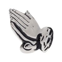 Artisan Owl Praying Hands Symbol Lapel Hat Pin