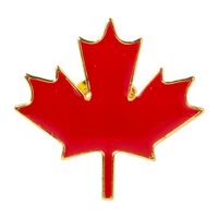 Artisan Owl Canada Canadian Red Maple Leaf Emblem Lapel Hat Pin