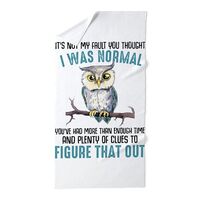 CafePress Funny Owl Saying Large Beach Towel, Soft Towel with Unique Design