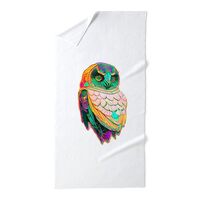 CafePress Neon Owl Large Beach Towel, Soft Towel with Unique Design