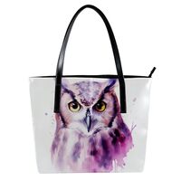Purses for Women,Tote Bag Aesthetic,Women's Tote Handbags,Watercolor Owl Painting