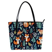 Purses for Women,Tote Bag Aesthetic,Women's Tote Handbags,Bear Deer Fox Rabbit Owl