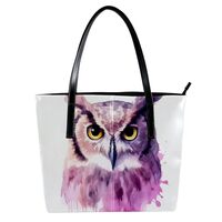 Purses for Women,Tote Bag Aesthetic,Women's Tote Handbags,Watercolor Owl Painting