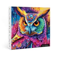 Owl Puzzle 1000 Piece Puzzle for Adults, Colorful Owls Jigsaw Puzzles Beautiful Bird Art Puzzle, Fun