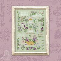 Owl Forest Lilac Garden Rendezvous Cross Stitch Kit, Owl Forest Embroidery kit Lilac Garden Rendezvo