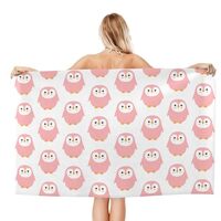 AFHYZY Owl Microfiber Beach Towels for Adults Sand Free Travel Towel Large Quick Dry Lightweight Ove