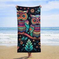 NTVOWPZO Beach Towel Oversized Microfiber Bath Towels Lightweight Sand Proof Beach Towels Colorful O