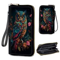 BREIDMKFM Womens Wallet PU Leather Wristlet for Women,Large Capacity Lady Fashion Wallet Card Holder