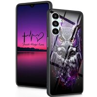 FGDRFGRW Designed for Galaxy A15 5G Case,Tempered Glass Back with Soft Silicone Bumper Shock Protect