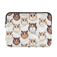 Brown Owls Laptop Sleeve Case for 13-14 Inch Notebook, Portable Computer Bag Briefcase Tablet Travel