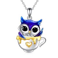 Owl Jewelry Necklace Gifts for Women Sterling Silver Owls Pendant Necklace Mothers Day Gifts Jewelry