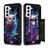 FGDRFGRW Designed for Galaxy S24 Plus Card Holder Credit Card Wallets Case,Dual Layer Hybrid Shockpr