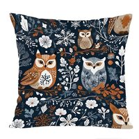 Ethan Taylor Animals Throw Pillow Soft Cushion Cover 'Own Garden Birds Owl' Scandinavian P
