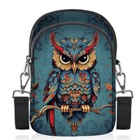 Owl Crossbody Bags for Women Cell Phone Crossbody Bag Lightweight Over Shoulder Handbag Purse with A