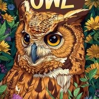 Owl Coloring Book: Owl Coloring Page, Serenity in Nocturnal Wisdom