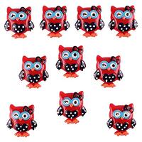 Xocus 50pcs Lovely Owl Resin Scrapbooking Hair Bow Clip Center Crafts Embellishment Charms Cabachons