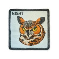 Generic Night Owl Animal Trucker Hat Patch Trendy Memes Phrases Birds of Prey Embroidered Iron On Pa