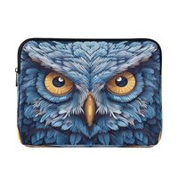 Owl Face Laptop Bag Case for Women Men 13-14 inch Laptop Sleeve Computer Cases for Laptops Briefcase